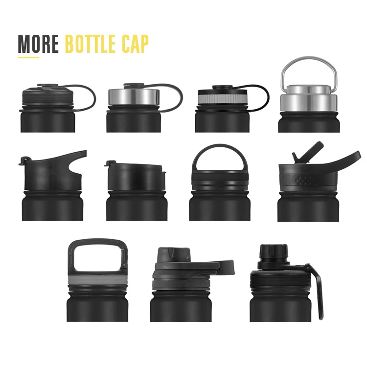 Two Tone Color OEM 32oz 40oz Double Wall Vacuum Insulated Sports Stainless Steel Custom Water bottle w/ Straw Lid /Flip