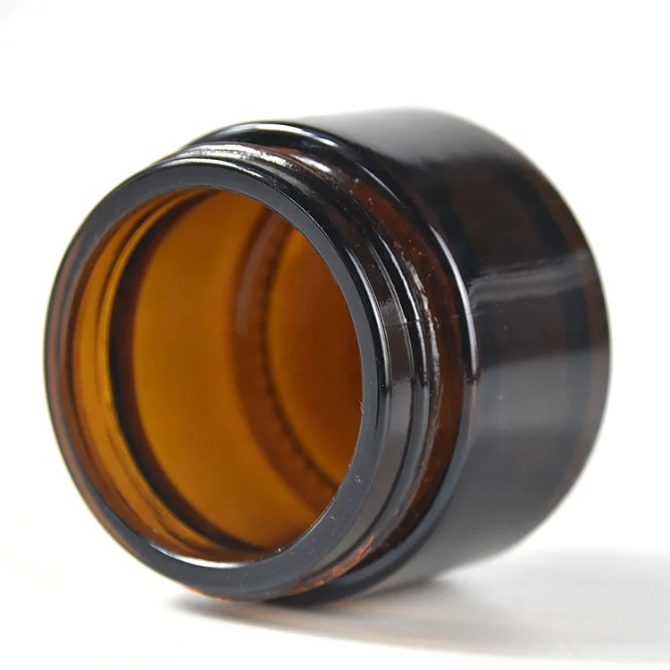 Wholesale Amber 5g 10g 15g 20g 30g 50g glass bottle matte Cream jar Brown glass package skin care essence cream bottle
