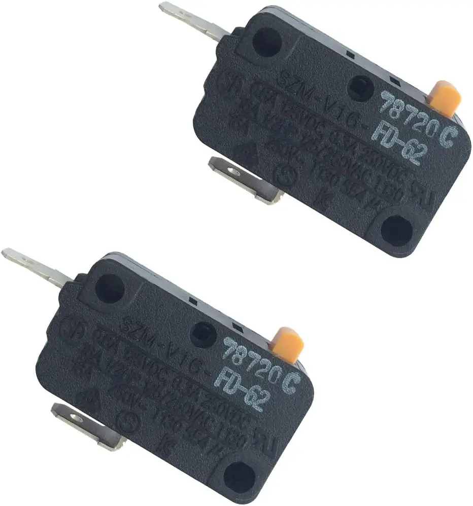 2 Pack SZM-V16-FD-62 Microwave Door Switch for Samsung Microwave Replaces WB24X830 3405-001033 WB24X0800 WB24X800 AP2024338