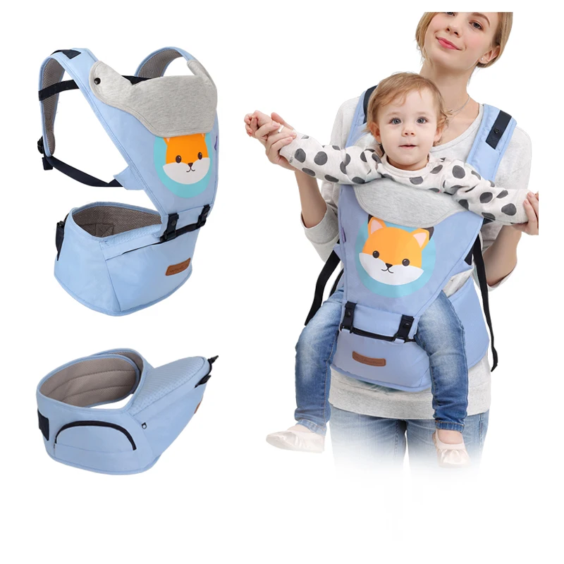 6-in-1 Breathable Ergonomic baby carrier Backpack Carrier with Hip Seat for Infants