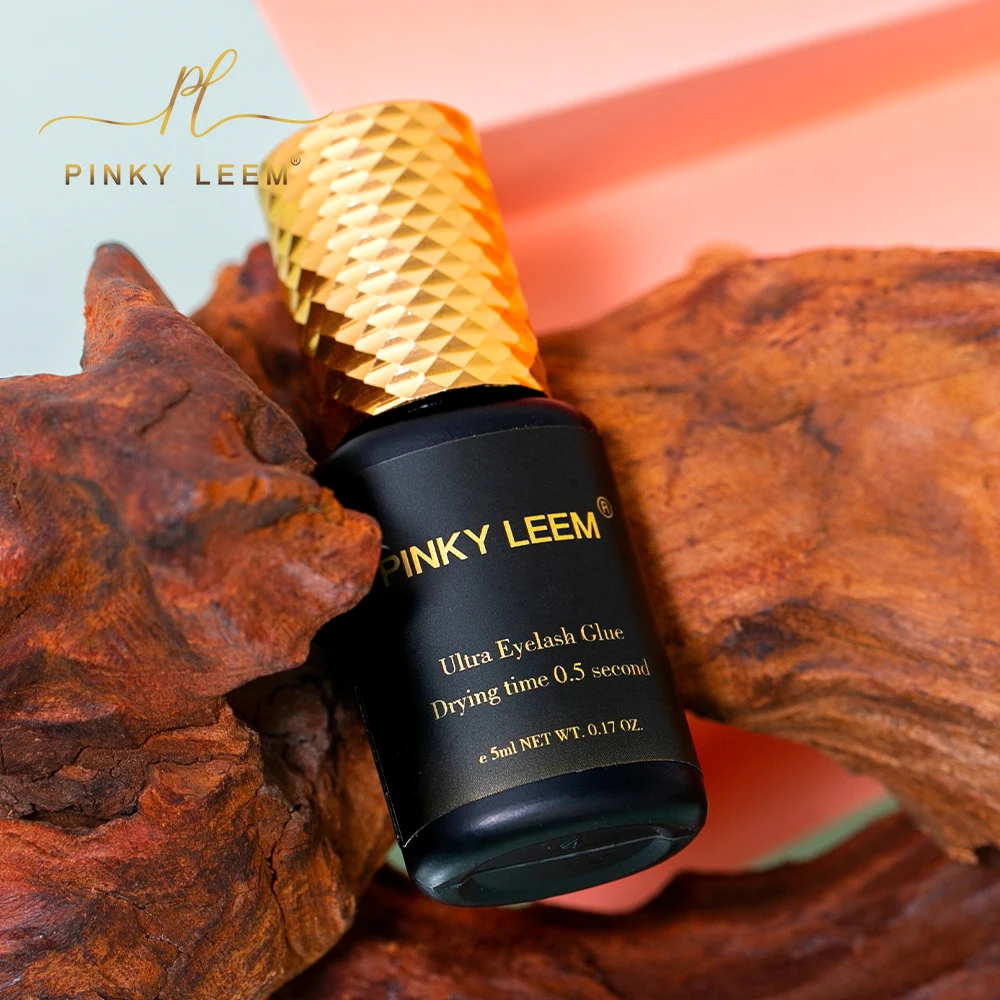 Pinky Leem Fabulous Water And Oil Proof 0.5 Sec Lash Adhesive Humidity 45-55 Black Power Lash Adhesive