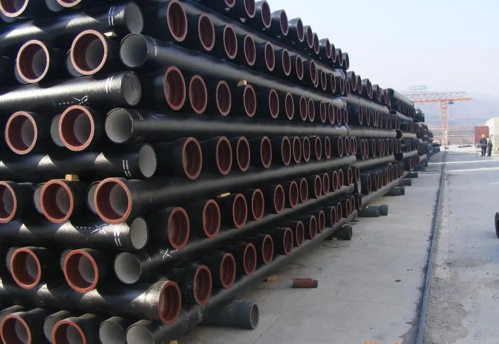 quality 1000mm OD customized length class c hot sale ductile cast iron pipe with pe sleeve cement lining