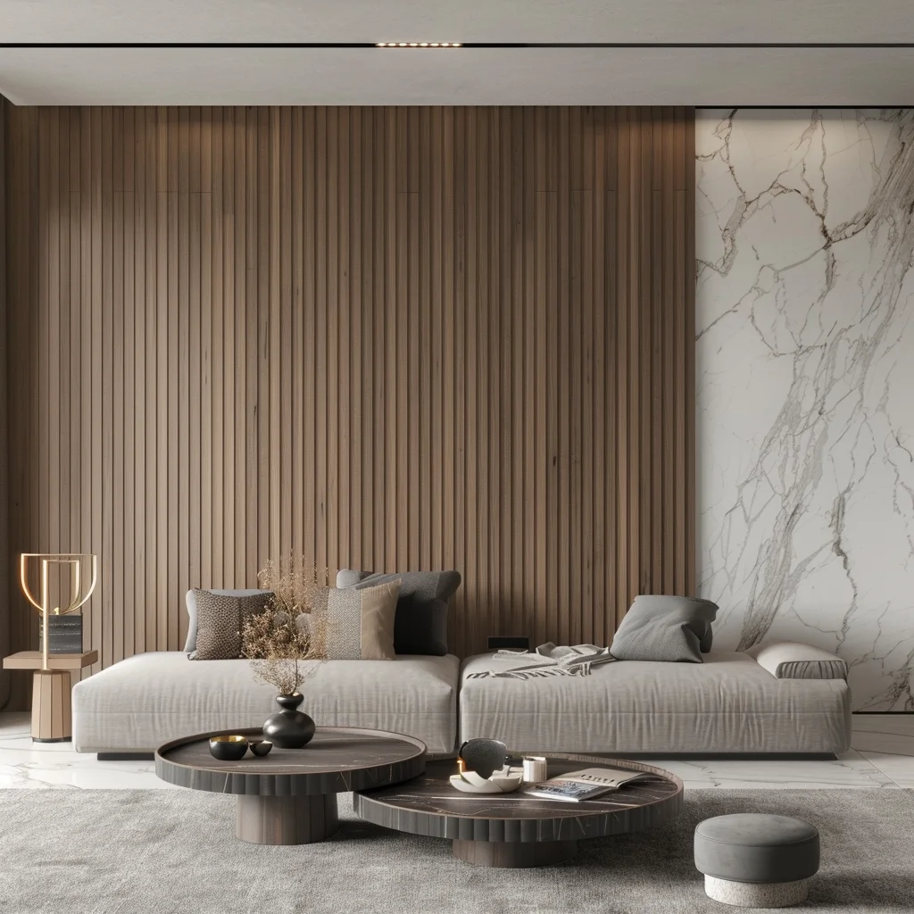 pvc bamboo wall board brick cladding fluted decorative exterior wpc wall panel