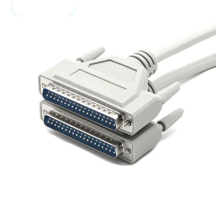 2021 Custom Black White D-SUB 37 Pin DB37 Male to Male Connector Serial Extension Cable For Machine