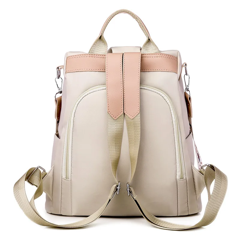 New Flower Embroidery Backpack Fashion Women Oxford Cloth Large Capacity Ladies Backpack Tote School Bags
