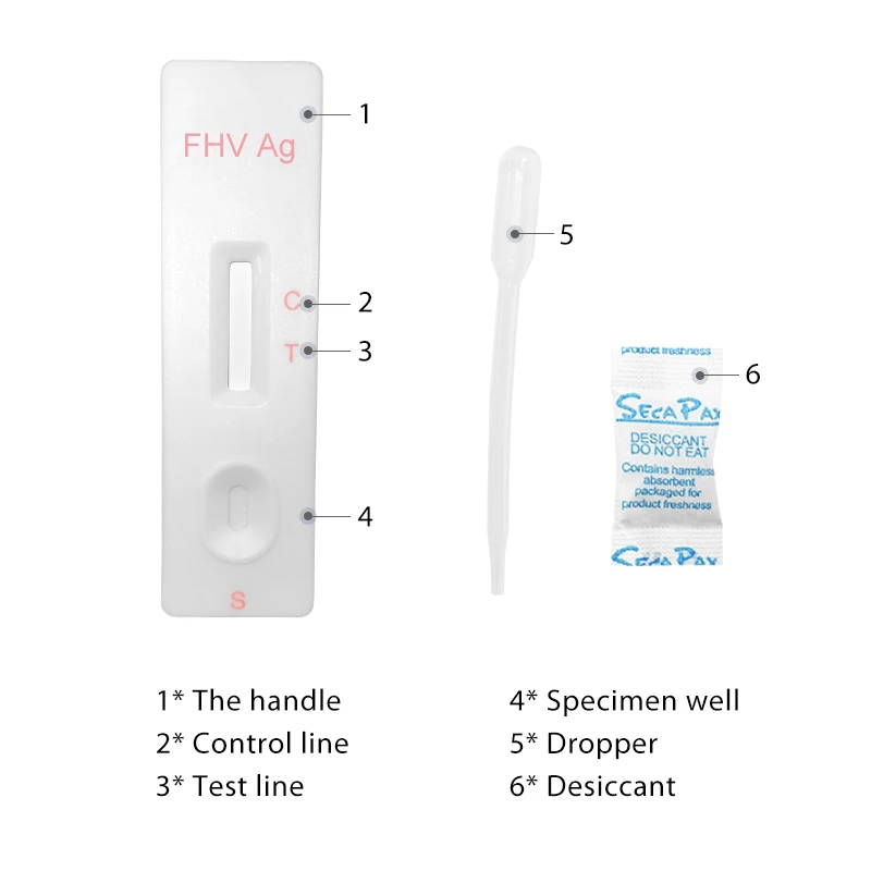 GooDoctor Cheap Price High Grade Portable Pet Use FHV Ag Feline Herpes Test Kit for Cat
