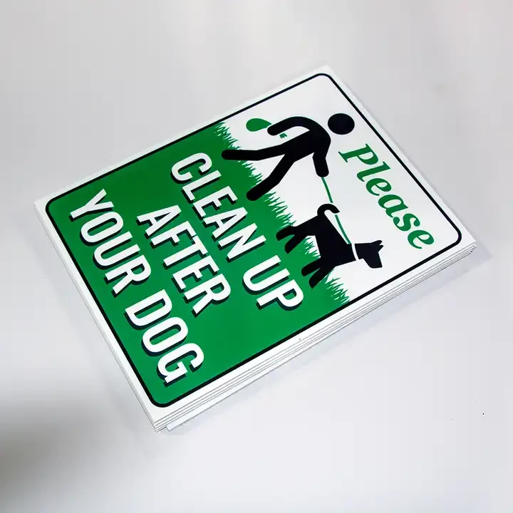 Factory Directly custom size Popular Decorative Plastic Yard Signs Garden Warning Message Board Sign subway & bus