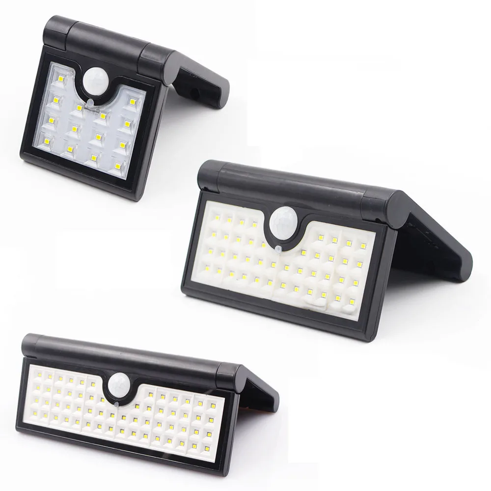 
Lighting decoration led 3W Triangle folding wall lamp outdoor garden waterproof lighting body sensor wall lamp LED solar lamp 