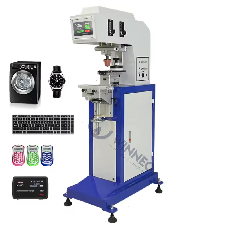 1 Color Pad Printer  Auto Tampoprint Pad Printing Machine For Electronic Watch Dial Calculator Camera Keyboard Remote Control