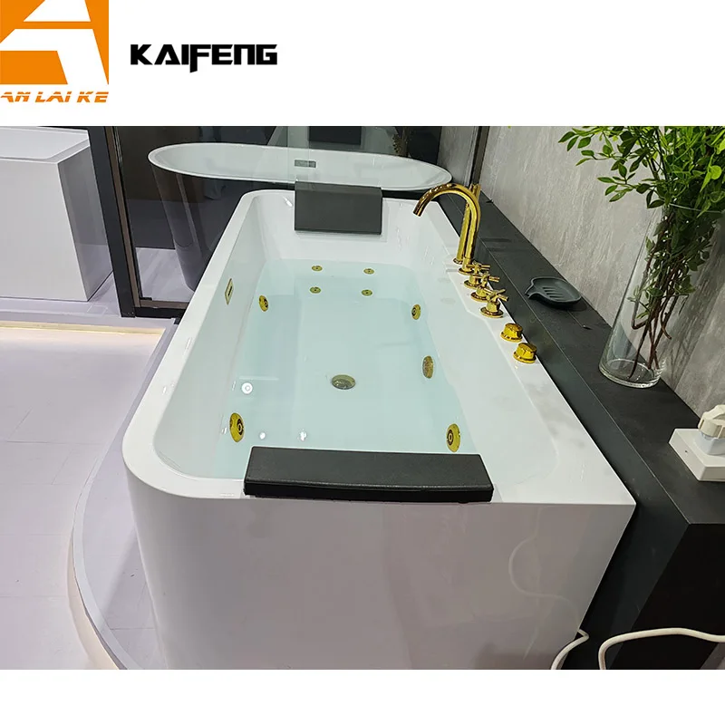 Отдельно стоящая массажная ванна отдельно джакузи бесшовная акриловая KF-785-C