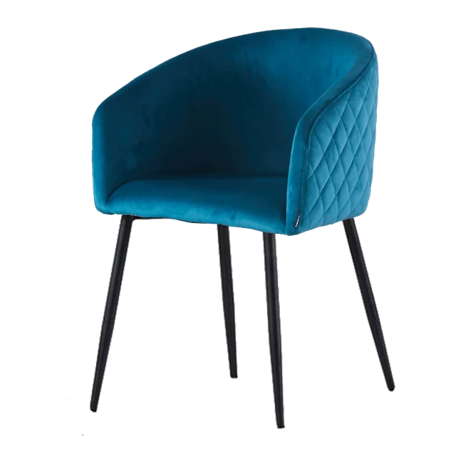 Nordic Velvet black golden legs Dinning Chair Set Modern Luxury Outdoor Dining Room Restaurant Furniture Dining Leisure Chair