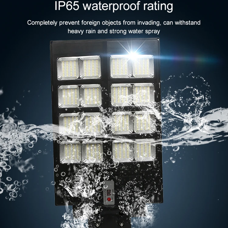 Energy Saving Outdoor Waterproof Ip65 ABS Housing 300w 400w 500w All In One Solar Led Street Lamp
