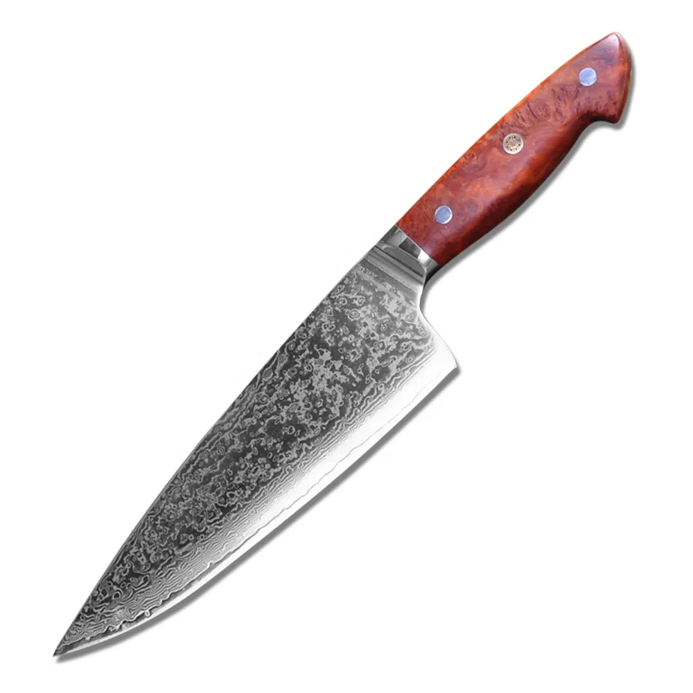 8 Inch 67 Layers Damascus Ultra premium G10  handle chef knife
