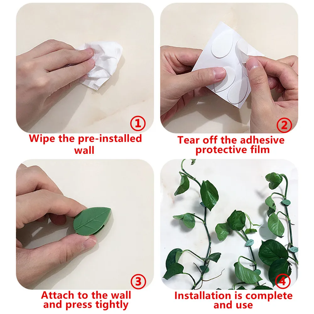 Plant Climbing Wall Self-Adhesive Fixture Rattan Vine Fixed Buckle Leaf Clip