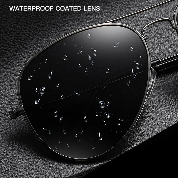 New Pilot Driving UV400 Sunglasses Alloy Leg Men Driving Fishing Polarized Sunglasses Driver TAC UV Protection Toad Glasses