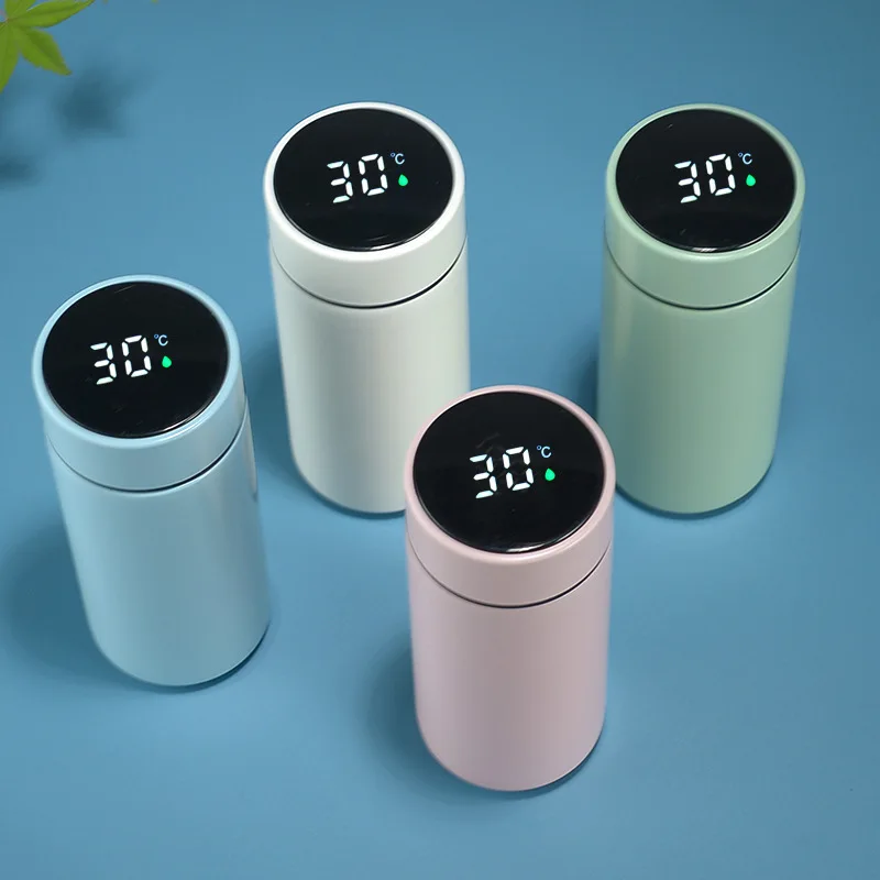 200ml Smart LED Temperature Display Metal Insulation Water Bottle Thermos Cup Stainless Steel Intelligent Vacuum Flask