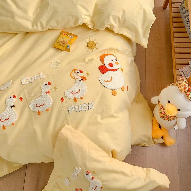 100% cotton luxury home bedding sets bed linen duvet cover flat sheet Bedding Set Winter Full King Single Queen,bed set