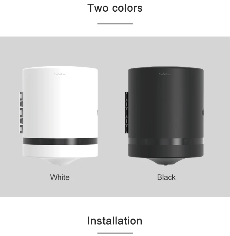 Wall Mounted Tissue Roll Toilet dispenser Punch Free Center Pull Paper Roll Dispenser Holder For Hotel