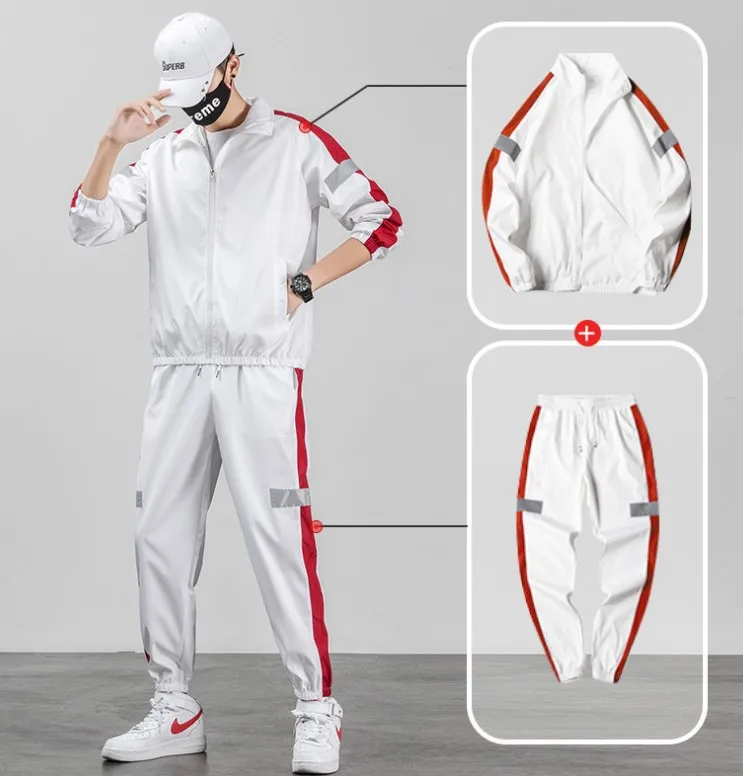 Custom Men Slim Fit Track Suits Tracksuit Sportswear gyms Sweatsuit set Track Suit   Wholesale Tracksuit