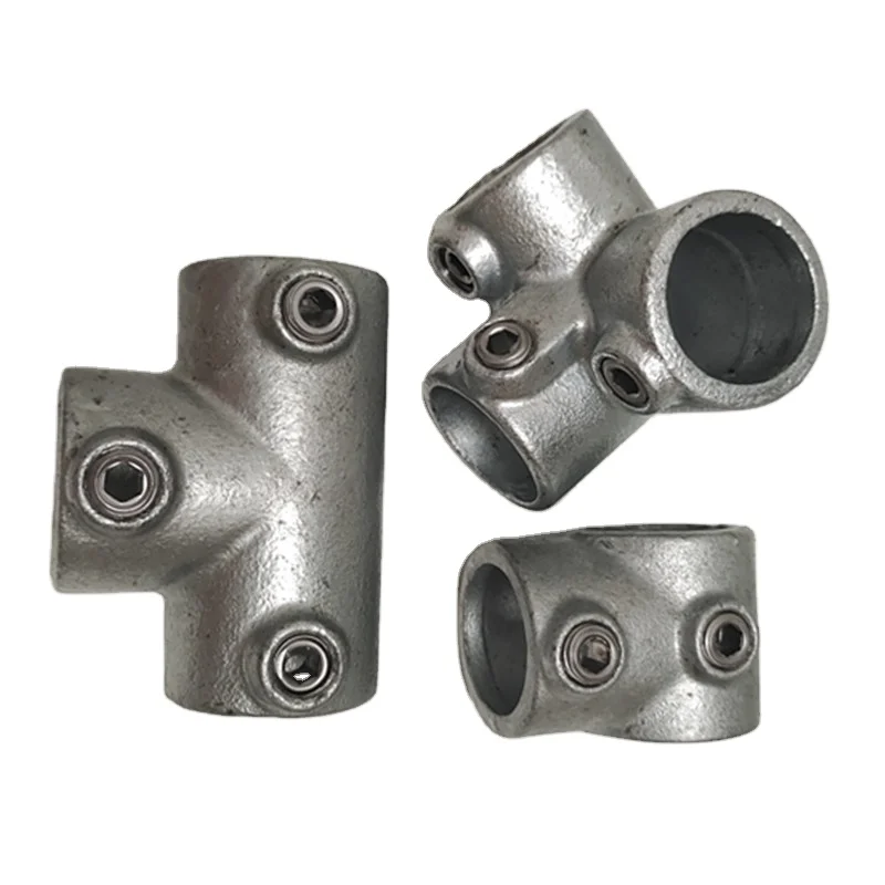 Key clamp FACTORY Structural pipe fittings with jackscrew 104 Long Tee