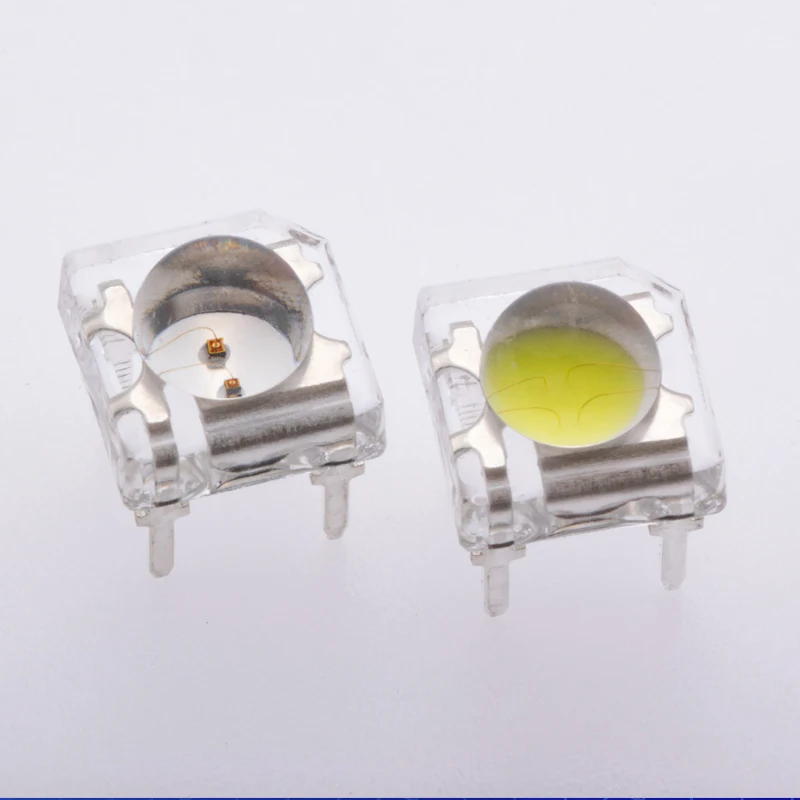 led diode manufacturing high brightness two chips 100% gold wire super flux led