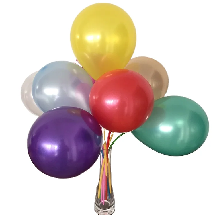9inch Latex Balloons Party Decoration Metallic Balloons Helium Globos Supplies Pearl Color Chrome Latex Balloons