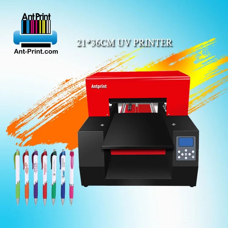 Economic mini size a4 uv flatbed inkjet pen printer logo pen card printing machine printer for sales