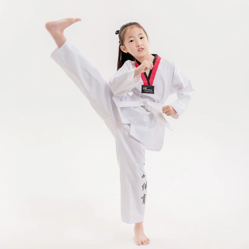 Factory wholesale WTF uniform high quality taekwondo dobok sparring uniform for taekwondo dress