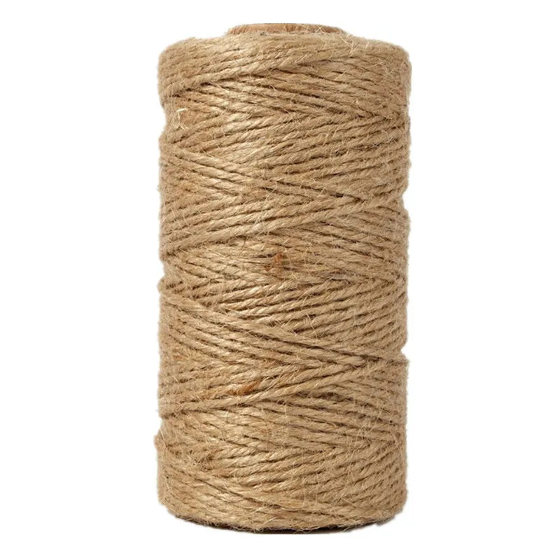 Aosika manufacturer wholesales 2mm natural dyed jute rope for home decoration, storage baskets, binding and other purposes