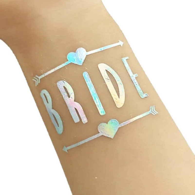 Hot sale Fluorescent Body Bride Temporary Tattoo Sticker