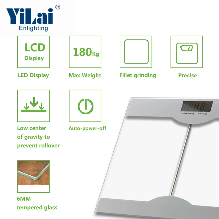 
180kg 396lb transparent weigh bathroom electronic digital weigh body scale body weighting calibrate digital bathroom scale 