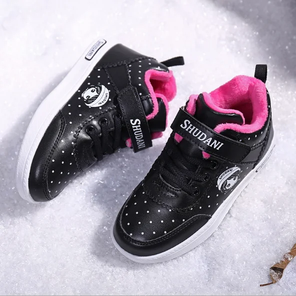 SUNTOP footwear sapatos Winter 2019 high quality cute children high top casual shoes wholesale cheap warm casual shoes