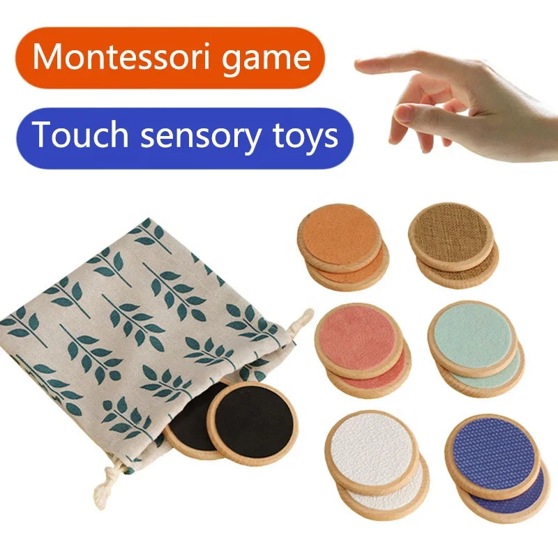 Children Sensory Toys Tactile Board Matching Game Tactile Classification Color Cognition Parish Memory Training Toys