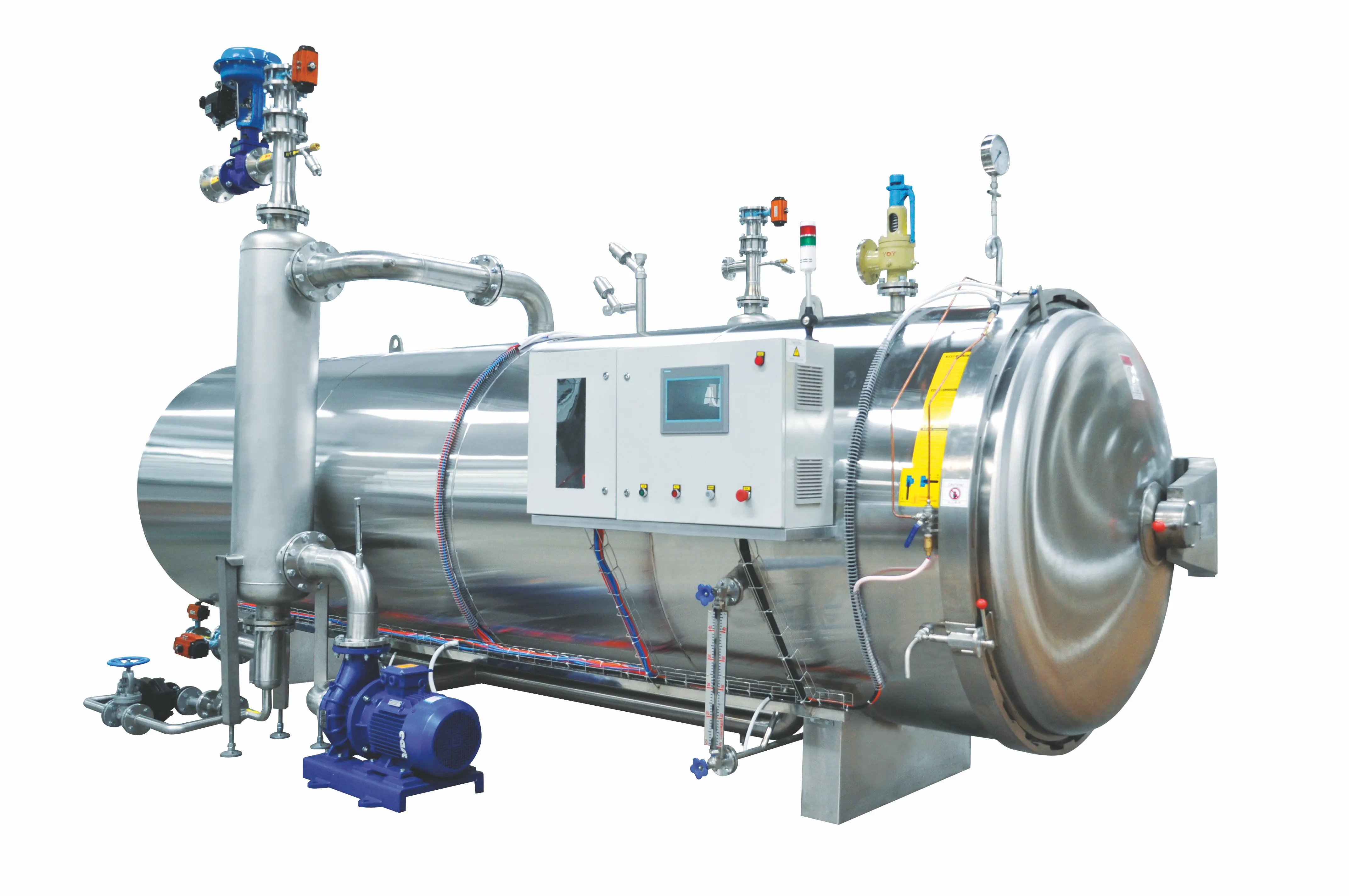 Steam heating stainless steel food grade canning retorts for can products