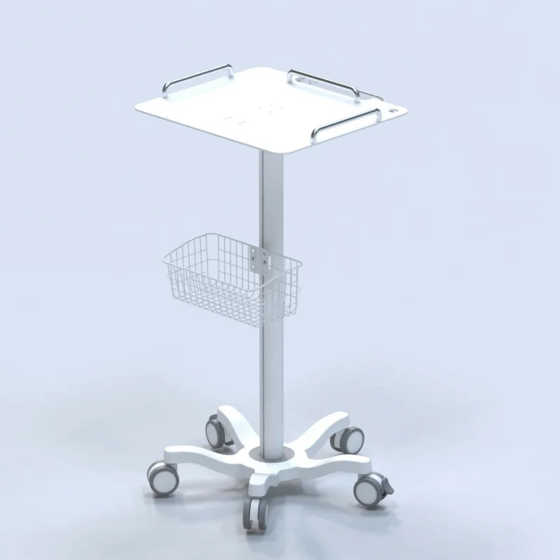 Portable Multi-Functional Metal Hospital Trolley Metal Laptop Cart Medical Equipment Including Electrocardiogram Clinic Use