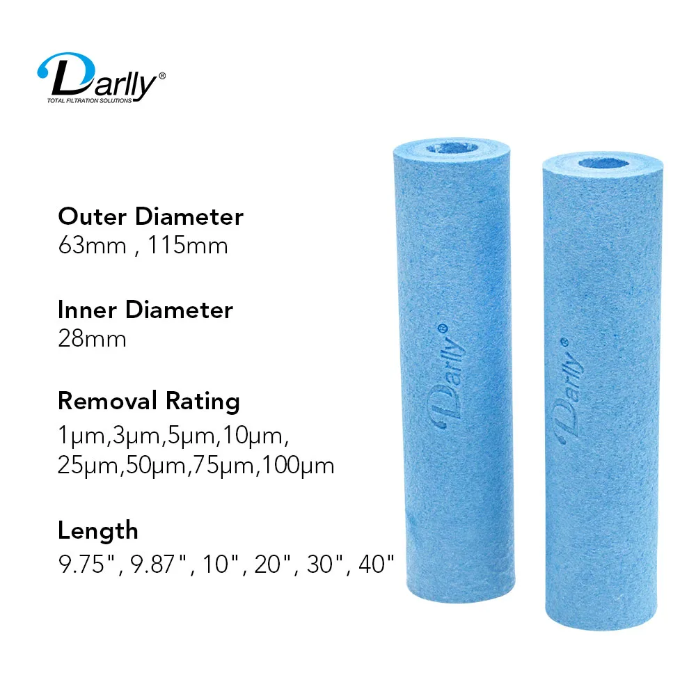 Drinking Water PP Melt Blown Filter Cartridge Drinking Water System with Silver Ion Ingredient