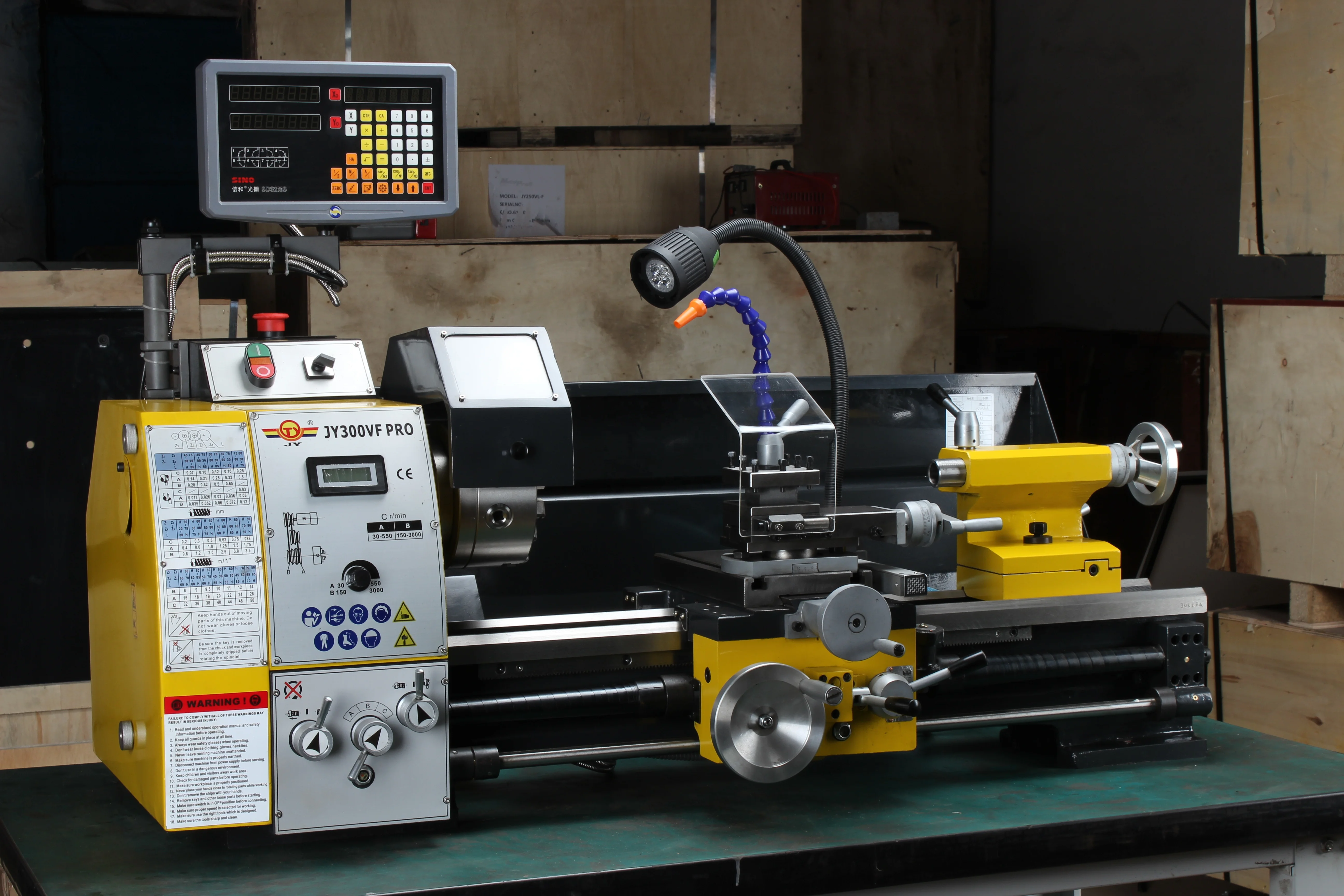 High-power brake drum brake disc lathe horizontal mini manual lathe JY300VF