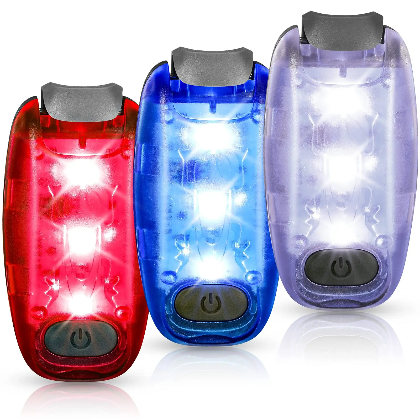 UMIONE LED Night Safety Light Clip On Strobe Running Lights For Cycling Walking