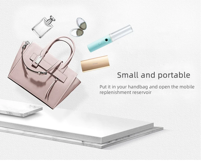  Portable Mini Mist Spray Facial Moisturizing Usb Rechargeable Beauty Instrument Face Humidifier Daily Cooling Water