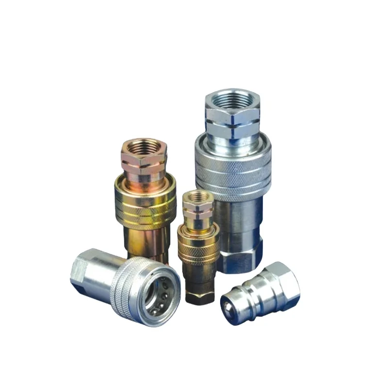 Stainless Steel High Pressure Flat Face Hydraulic Hose Fittings with Quick Coupler for Industrial Applications