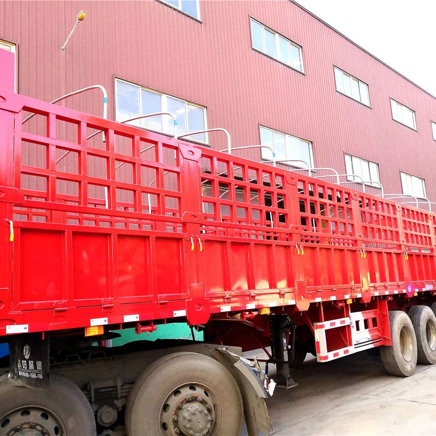 Steel Quality Sudan Market Customized Use Tobacco Cement Peanuts Arabic-gum Transport Strengthen Sidewall Fence Semitrailer