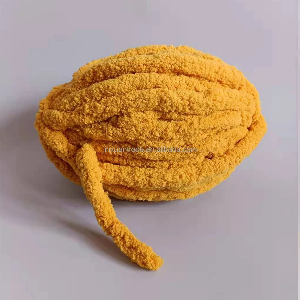 wholesale Soft Chunky Yarn Arm Knitting Chenille Yarn Chunky Knit Vegan Yarn for Scarves