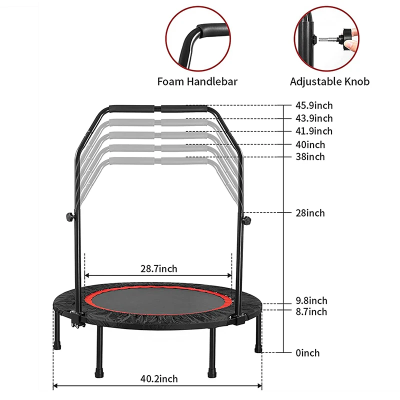 Trampolin Workout Games Children High Foldable Folding Fitness Parts Jump Bed Trampolines For Sale