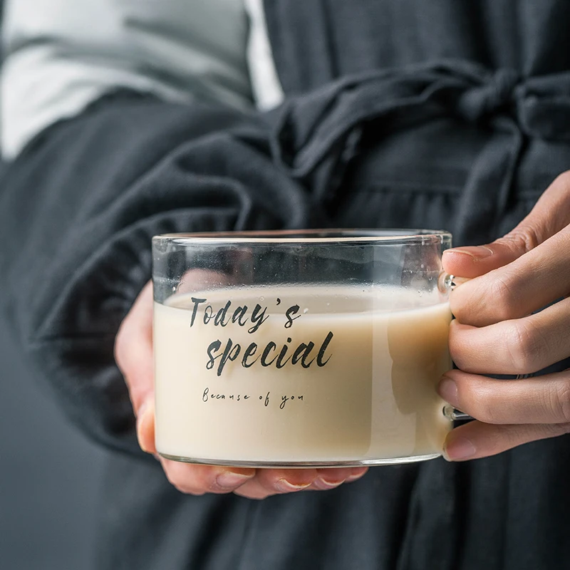 Zogifts High Borosilicate Creative Clear Coffee Mug Customized Heat Resistance Single Glass Mugs Cup