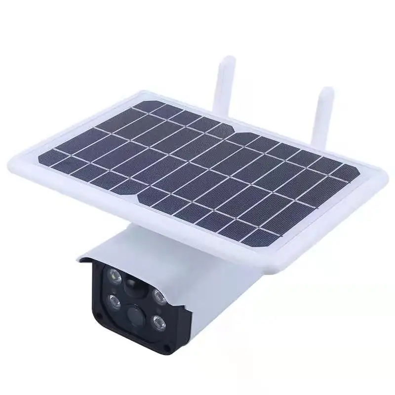 4G Wireless Surveillance IP Camera Outdoor Solar Power Panel CCTV Security Camera with sim card slot