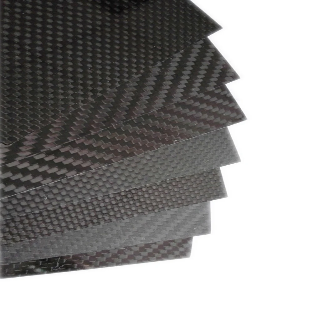 High Strength Glossy Matte Lightweight Twill Plain Carbon Fiber Sheet Carbon Fiber Heat Resistant Sheets Decrbon Fiber Sheets