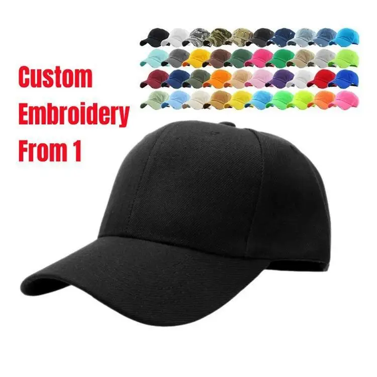 European And American Gold Thread Embroidered Baseball Hat Braid Distressed Ponytail Hat Sun-poof Ywayed Retro Washed Dad Hats