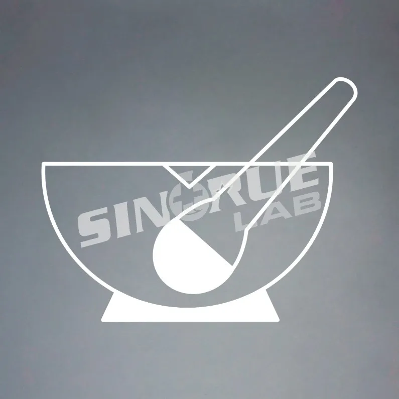 60mm 70mm 90mm 120mm 150mm 180mm Glass Laboratory Mortar with Glass Pestle