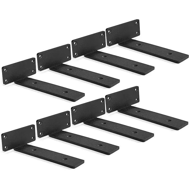 Hidden Floating Bracket Matel Iron Blind Supports Shelving I Shaped Wall Mounted Shelf