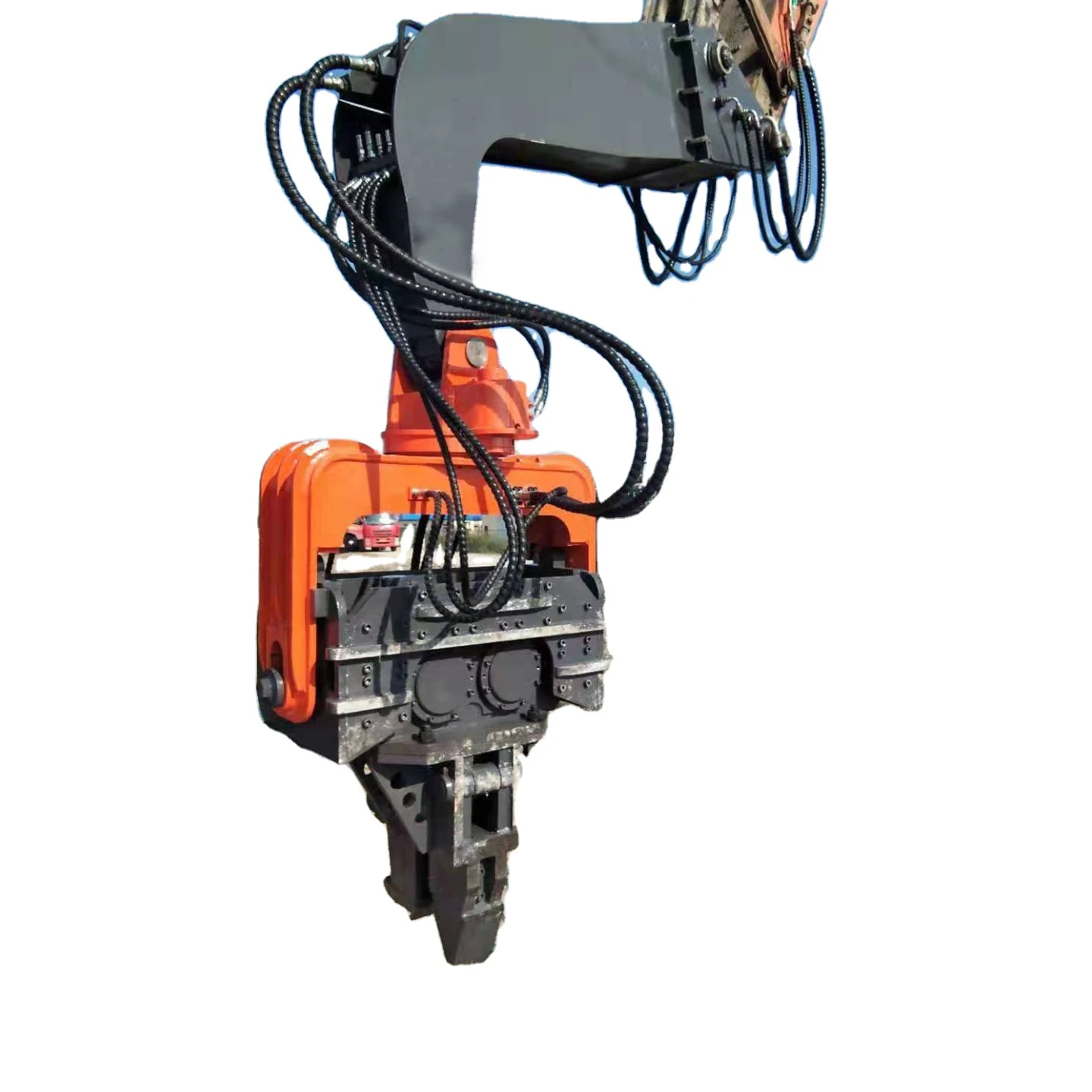 SJ150 Small Hydraulic Hammer Pile Driver Vibrating Post for Guardrail Piling